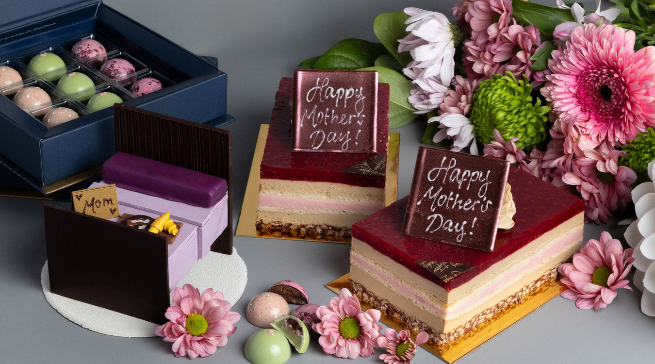 Best Mother's Day gifts, treats, and desserts Vancouver, BC from Chez Christophe artisan cake, pastry, and chocolate shop located in Burnaby and White Rock.