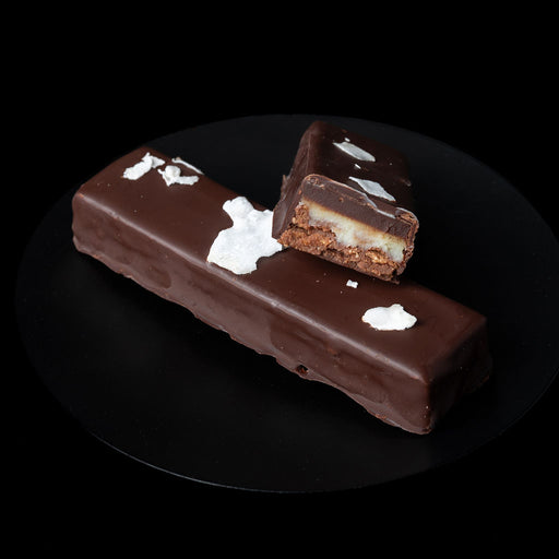 nanaimo bar from Chez Christophe artisan chocolate shop and bakery in Burnaby and White Rock, near Vancouver, BC