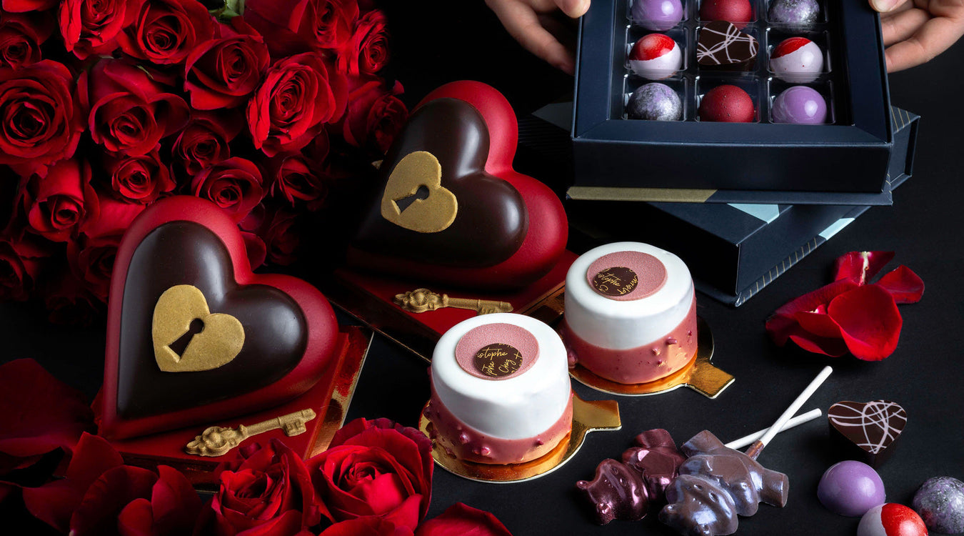 Best Valentine's Day chocolates and desserts in Metro Vancouver from the Chez Christophe chocolate and cake shop in Burnaby and White Rock.