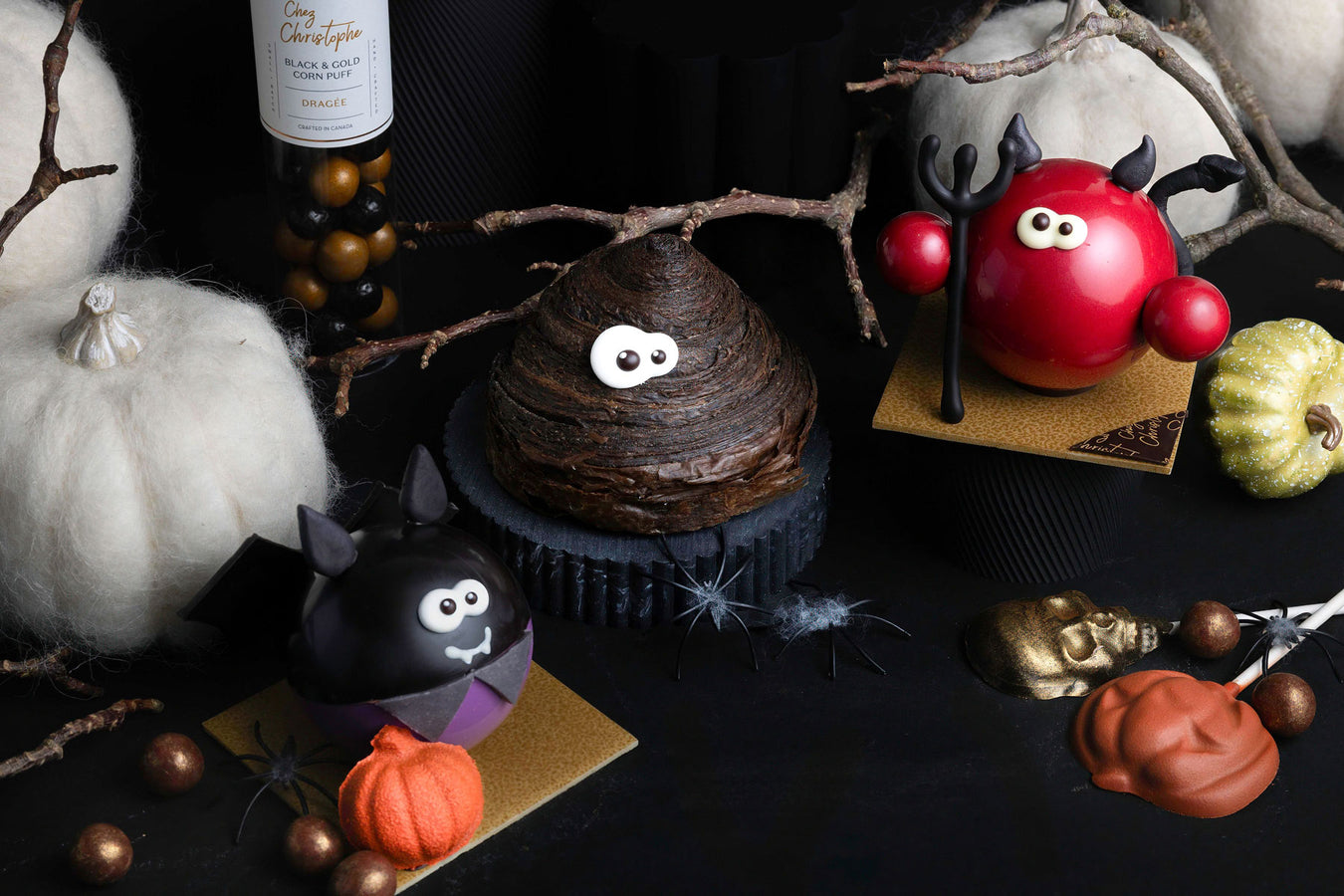 Best places for Halloween treats in Vancouver, BC, Chez Christophe artisan chocolate and pastry shop in Burnaby and White Rock.