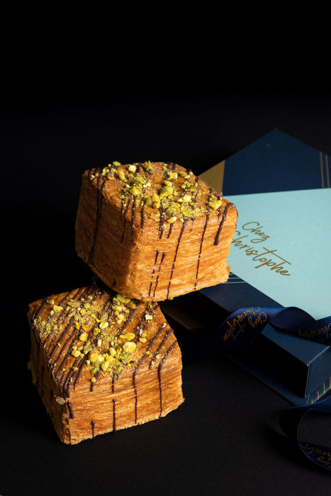 The Dubai Chocolate Croissant Cube