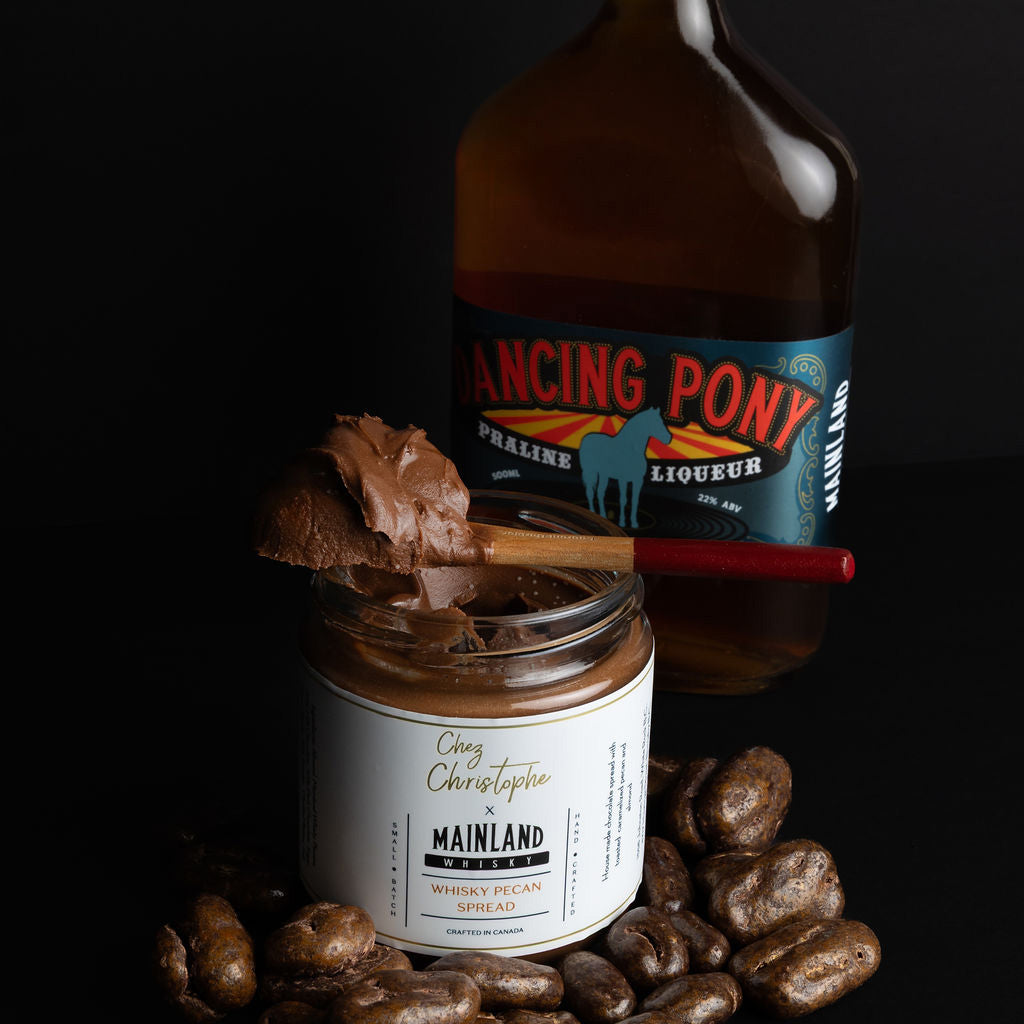 Pecan chocolate spread made in canada, small business, Chez Christophe Patisserie in Burnaby and White Rock, BC