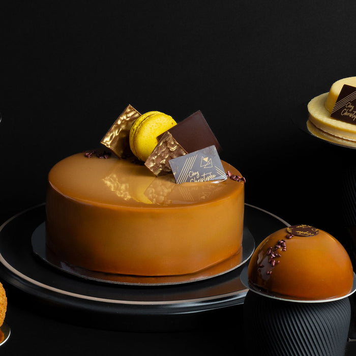 Best cakes Metro Vancouver - chocolate mango. Chez Christophe artisan cake and dessert shop in Burnaby and White Rock, near Vancouver, BC