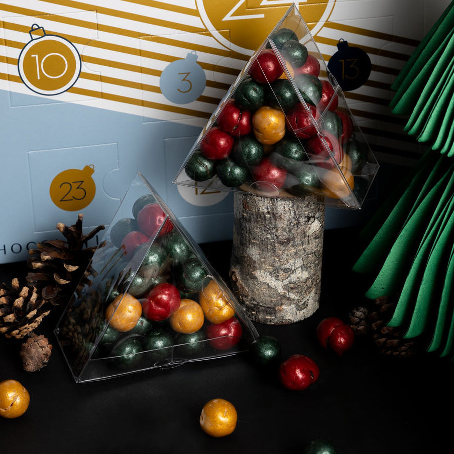 Stocking stuffer Vancouver, BC, Best Chocolate Shop in Burnaby and White Rock, BC, Chez Christophe, Chocolate Christmas Gifts chocolate corn puff dragee