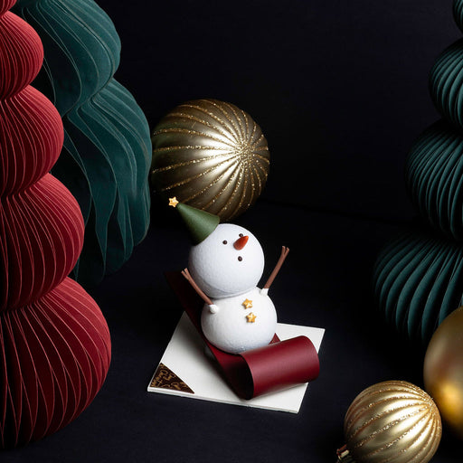 Artisan chocolate shop, best holiday gifts, chocolate snowman, Chez Christophe Chocolaterie in Burnaby and White Rock, near Vancouver, BC