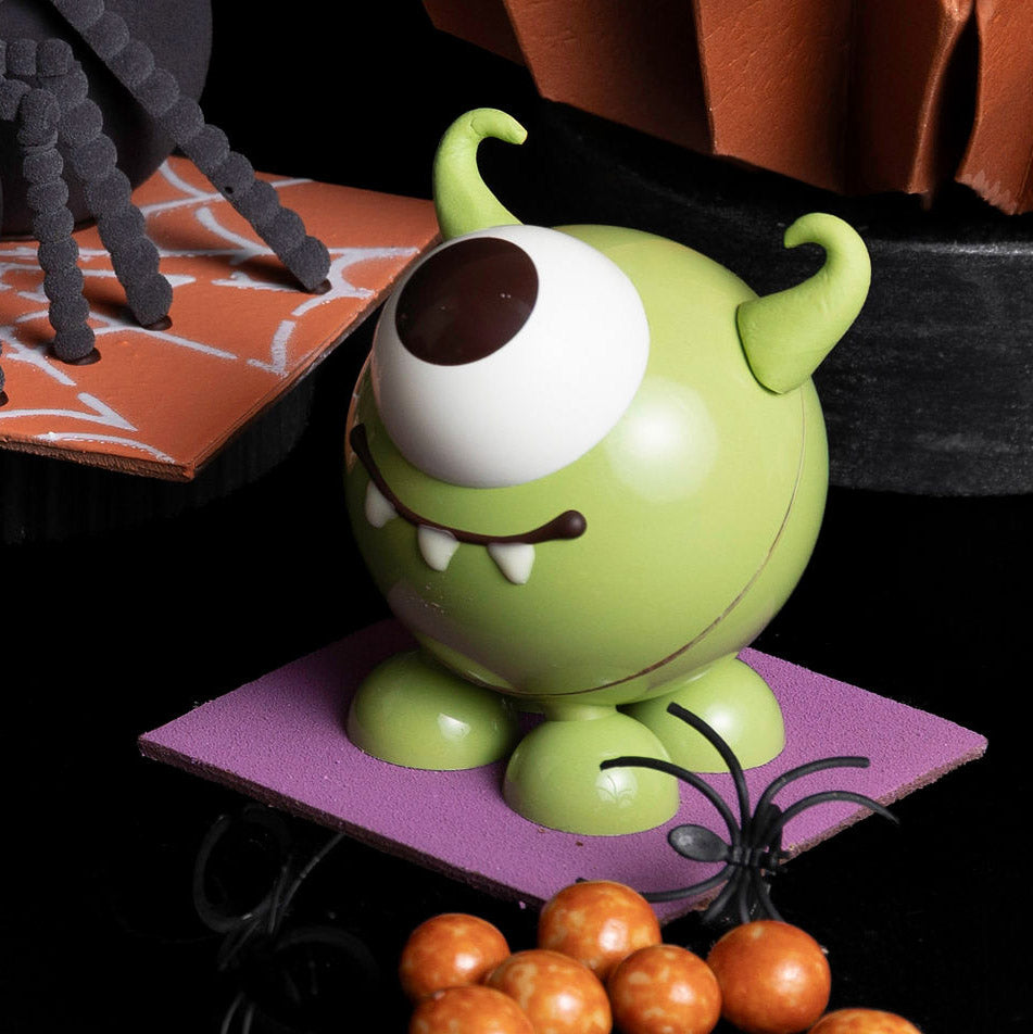 Top Halloween treats in Vancouver, BC, 2026, Chocolate Cyclops Showpiece from Chez Christophe chocolate shop in Burnaby, White Rock, and West Vancouver