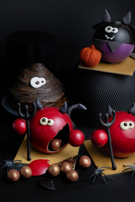 Best places for spooky treats in Vancouver, BC, Halloween chocolate from Chez Christophe artisan chocolate shop in Burnaby and White Rock.