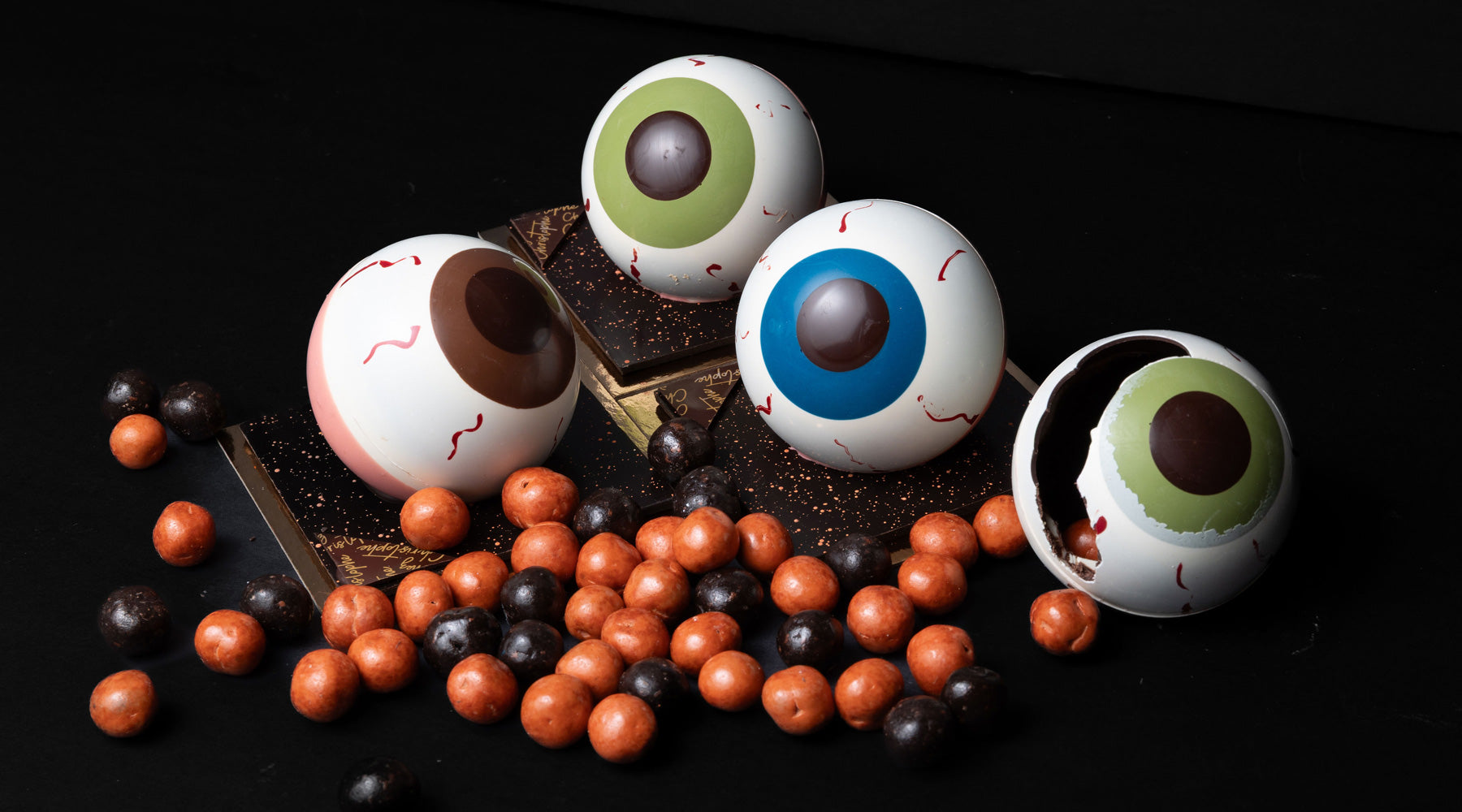 Best Halloween themed treats in Vancouver, BC Chocolates and pastries from Chez Christophe Chocolaterie Patisserie in Burnaby and White Rock, BC