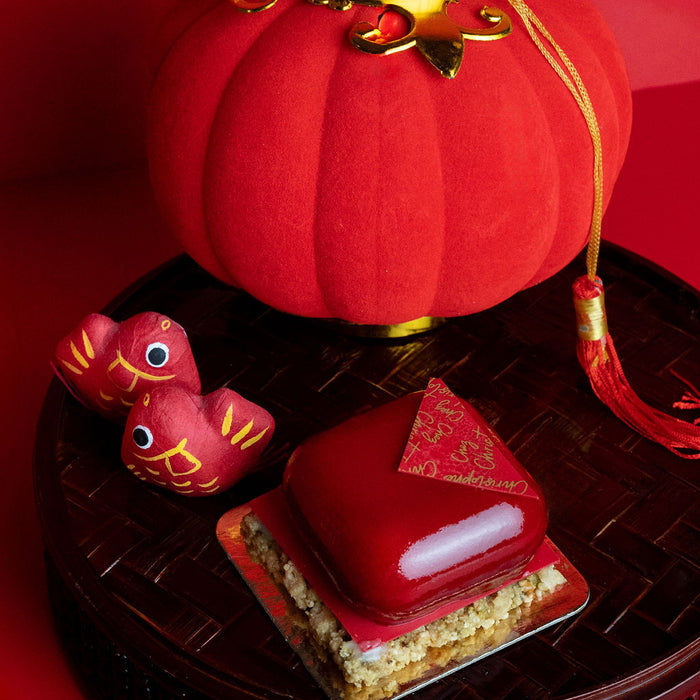 Year of the Snake treats in Vancouver, BC - Red envelope cake from Chez Christophe Cake Shop