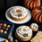 Top Thanksgiving desserts in Vancouver, BC, elegant pumpkin pie tart from Chez Christophe artisan bakery in Burnaby and White Rock.