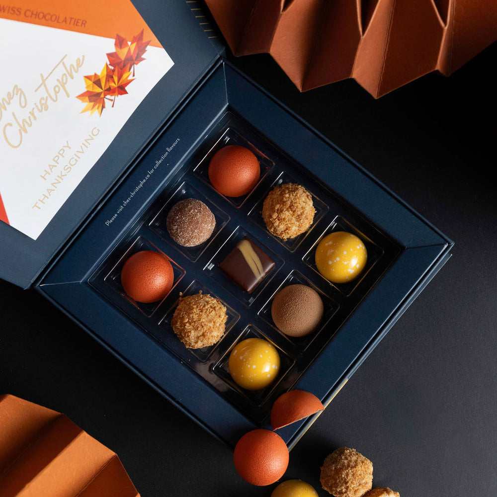 9 Piece Thanksgiving Chocolate Box