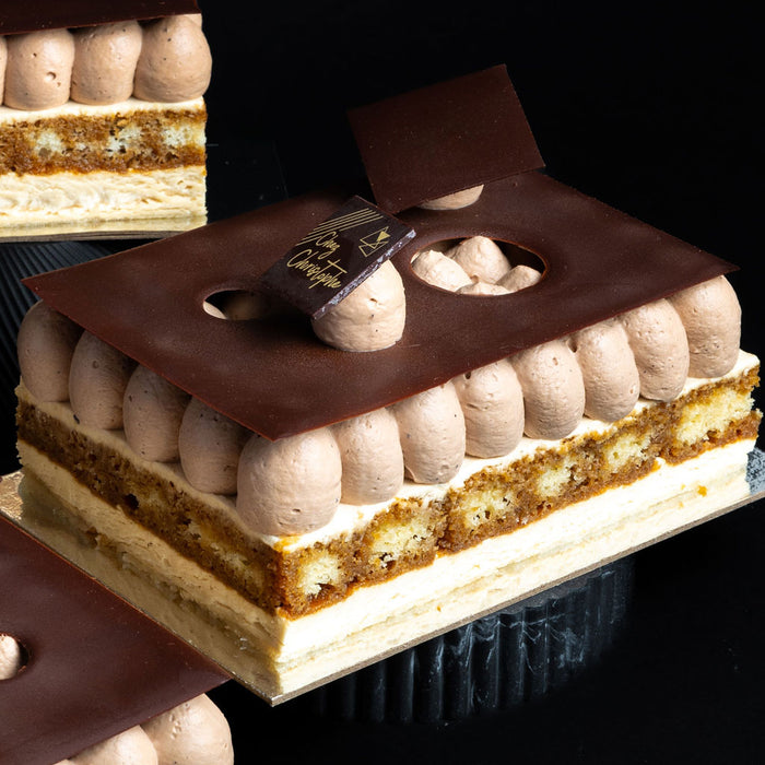 Best tiramisu in Vancouver BC. Chez Christophe artisan cake and dessert shop in Burnaby and White Rock, near Vancouver, BC