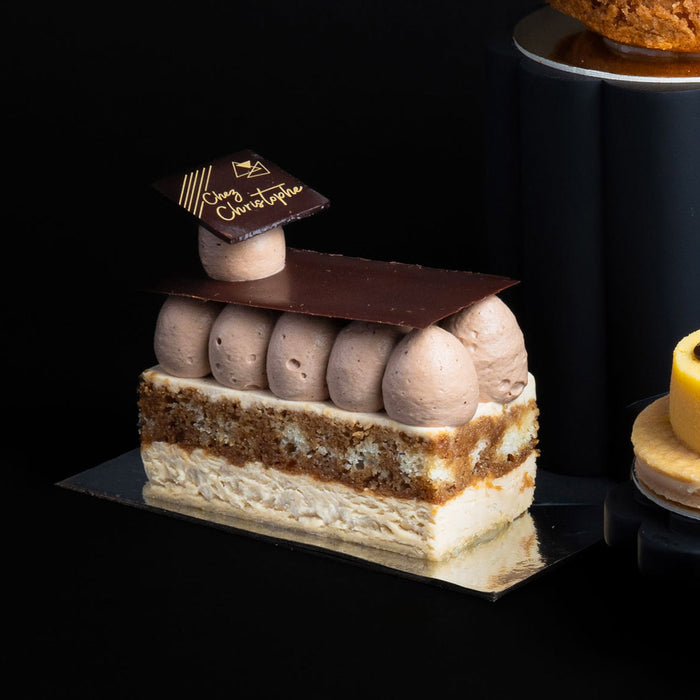 individual Best tiramisu cake from Chez Christophe artisan cake shop in Burnaby and White Rock, near Vancouver, BC