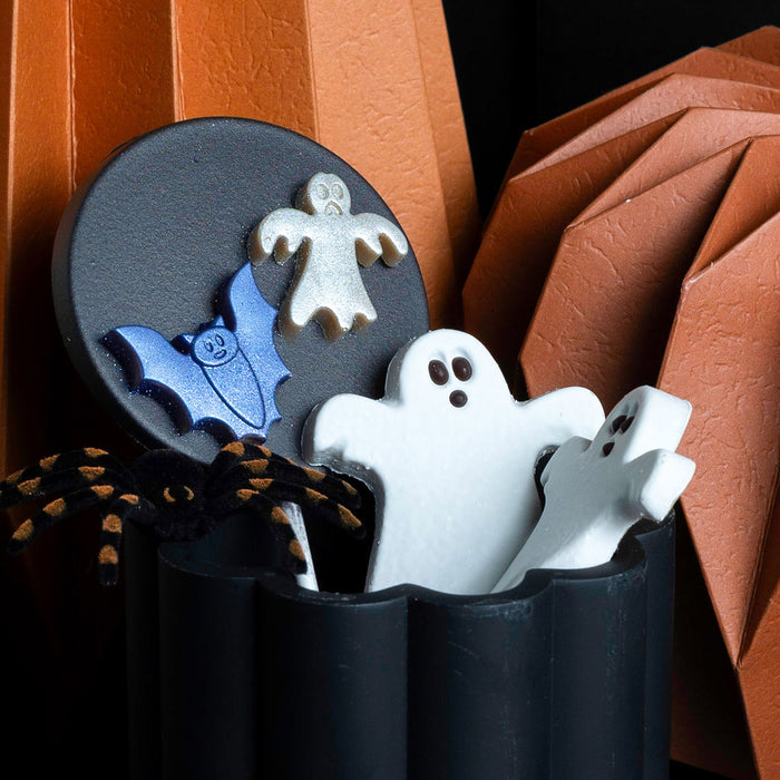 Best Halloween-themed treats in Vancouver, BC, chocolate lollipops from Chez Christophe Chocolaterie Patisserie in Burnaby, White Rock, and West Vancouver