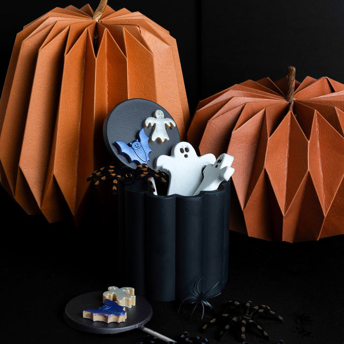 Halloween-themed chocolate lollipops in Vancouver, BC from Chez Christophe Chocolaterie Patisserie in Burnaby, White Rock, and West Vancouver
