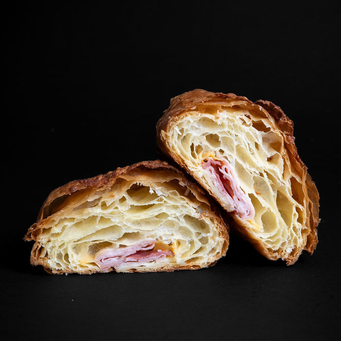 savoury pastry - ham and cheese croissant from Chez Christophe patisserie and cafe in Burnaby and White Rock, near Vancouver, BC