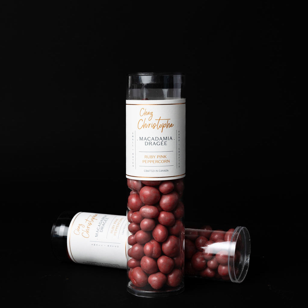 Macadamia Dragee with Ruby Chocolate — Chez Christophe