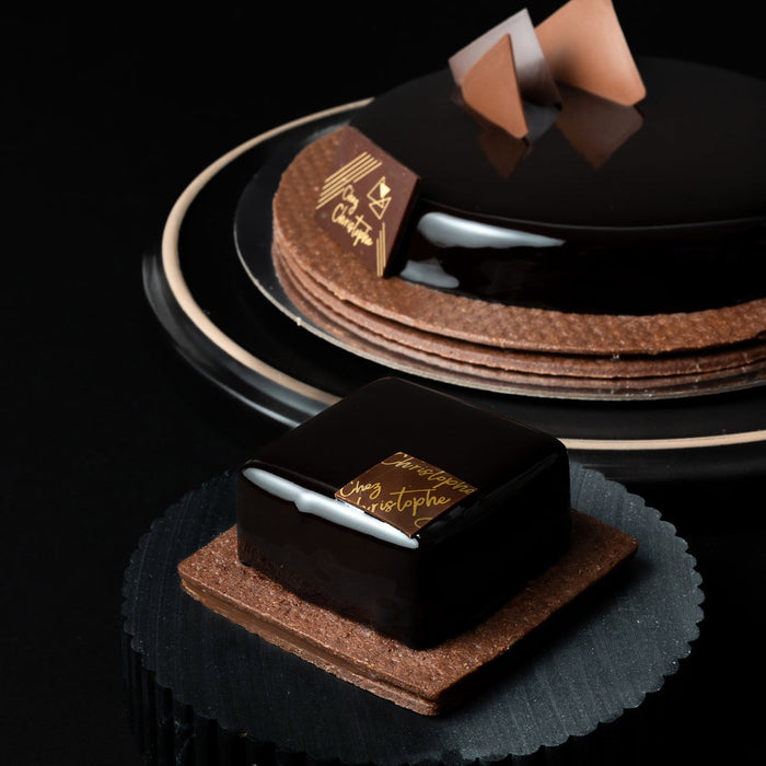 Best chocolate tart from Chez Christophe artisan cake shop in Burnaby and White Rock, near Vancouver, BC