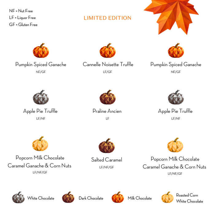 9 Piece Thanksgiving Chocolate Box