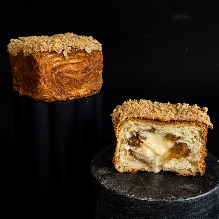 Thanksgiving treats Metro Vancouver, apple pie croissant cube from top patisserie Chez Christophe bakery in Burnaby and White Rock