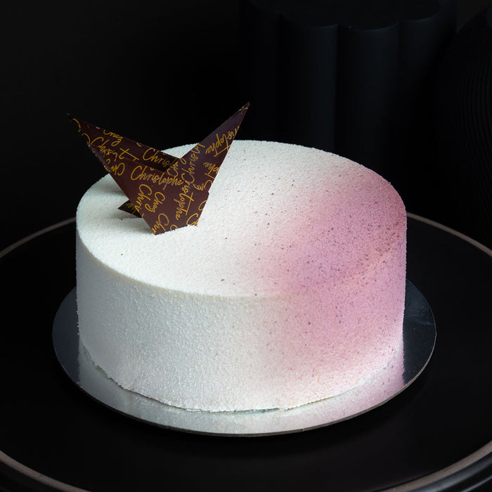 Top cake shop in burnaby and white rock, BC, near Vancouver - Cassis Vanilla. Chez Christophe chocolaterie and patisserie - Cassis Vanille Cake