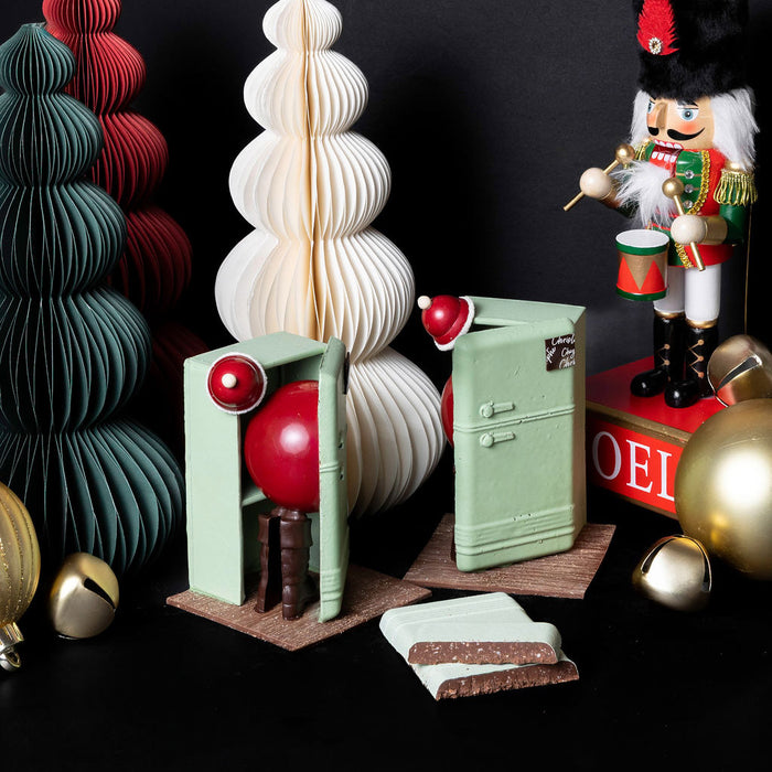 best holiday treats vancouver chocolate santa showpiece from chez christophe chocolate shop in burnaby and white rock