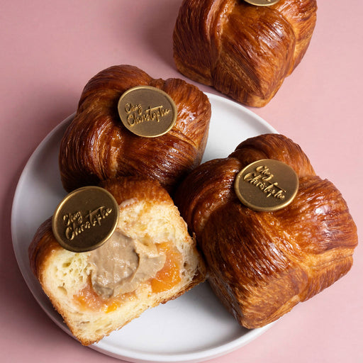Top Mother's Day treats - Specialty Croissant, Earl Grey and Peach, Chez Christophe patisserie in Burnaby and White Rock, BC. 