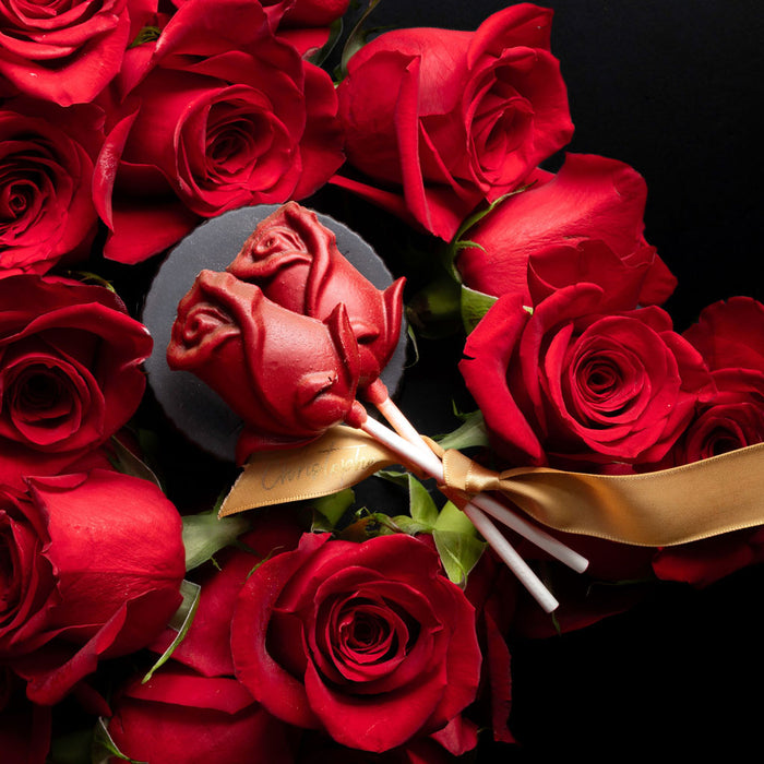 best Valentine's Day treats in Vancouver, artisan chocolate lollipops from Chez Christophe Chocolate Shop in Burnaby and White Rock