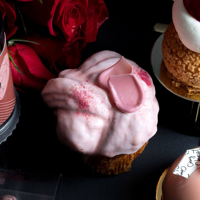 Must try Valentine's Day treats Vancouver - Specialty Croissant,  vanilla and raspberry, Chez Christophe patisserie in Burnaby and White Rock, BC. 